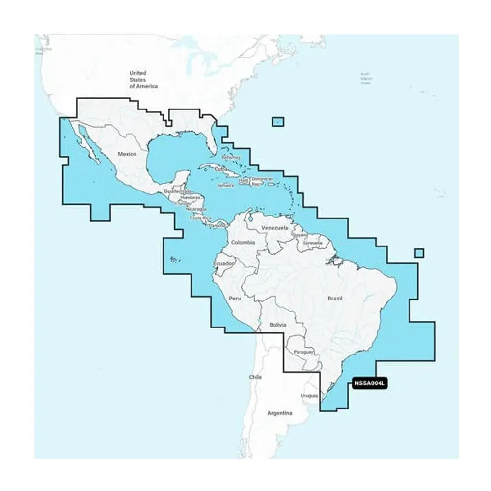 Garmin Navionics  NSSA004L - Mexico, the Caribbean to Brazil - Inland  Coastal Marine Chart [010-C1285-20]