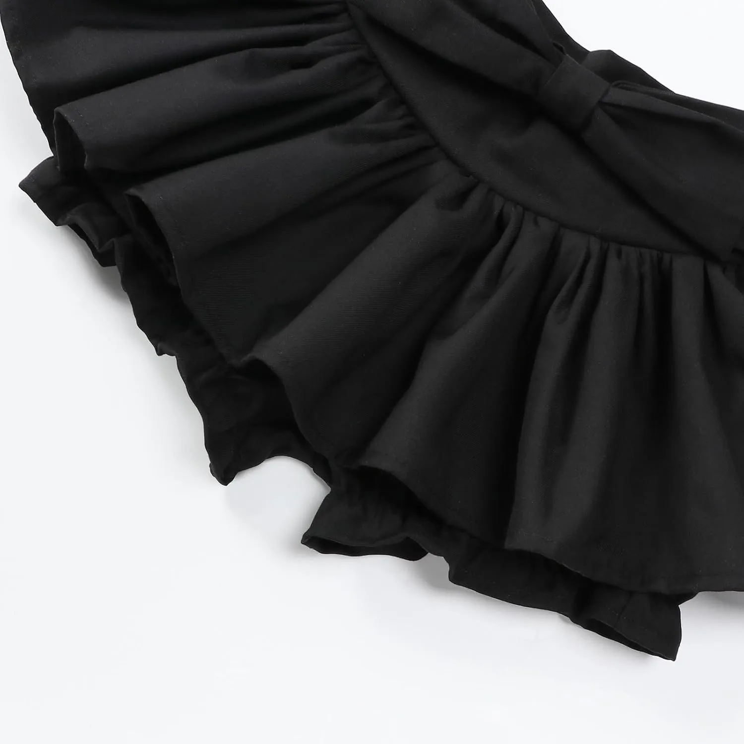 Girl's Mini Skirt Kids High Waisted Skater Skirts Summer Half Skirts
