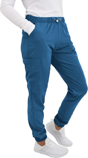 Green Town Scrubs for Women - Jogger Scrub Pant, Cargo Pockets, Stretch Fabric, Drawcord, Easy Care