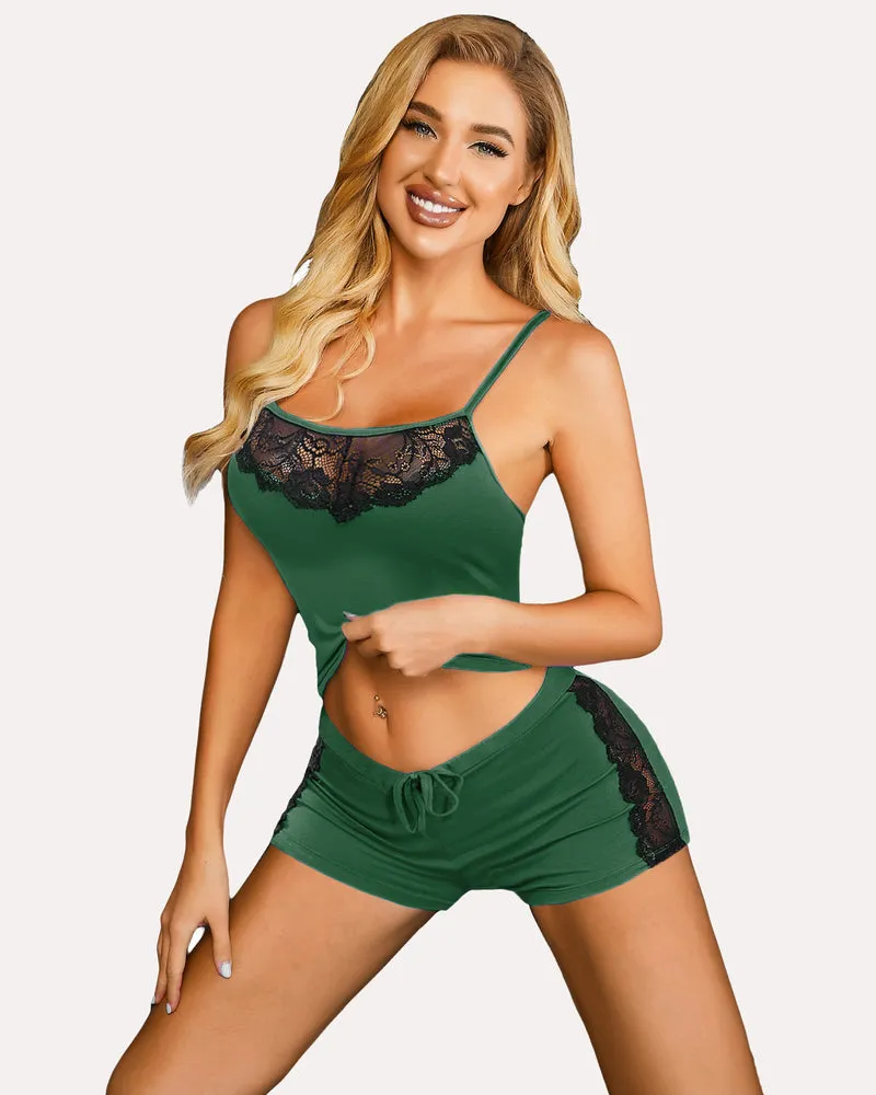 Halloween Lace Pajamas Set
