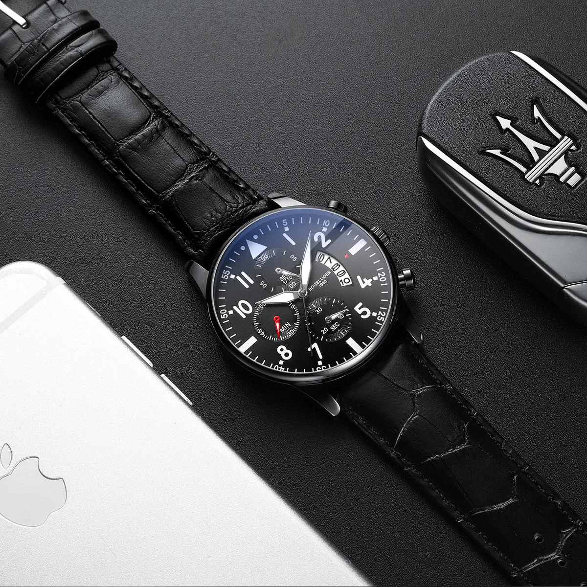 High school automatic ultra-thin watches male students quartz table trend junior high-rise waterproof men's watch express