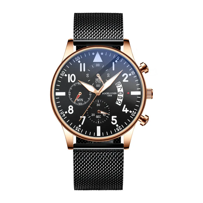 High school automatic ultra-thin watches male students quartz table trend junior high-rise waterproof men's watch express