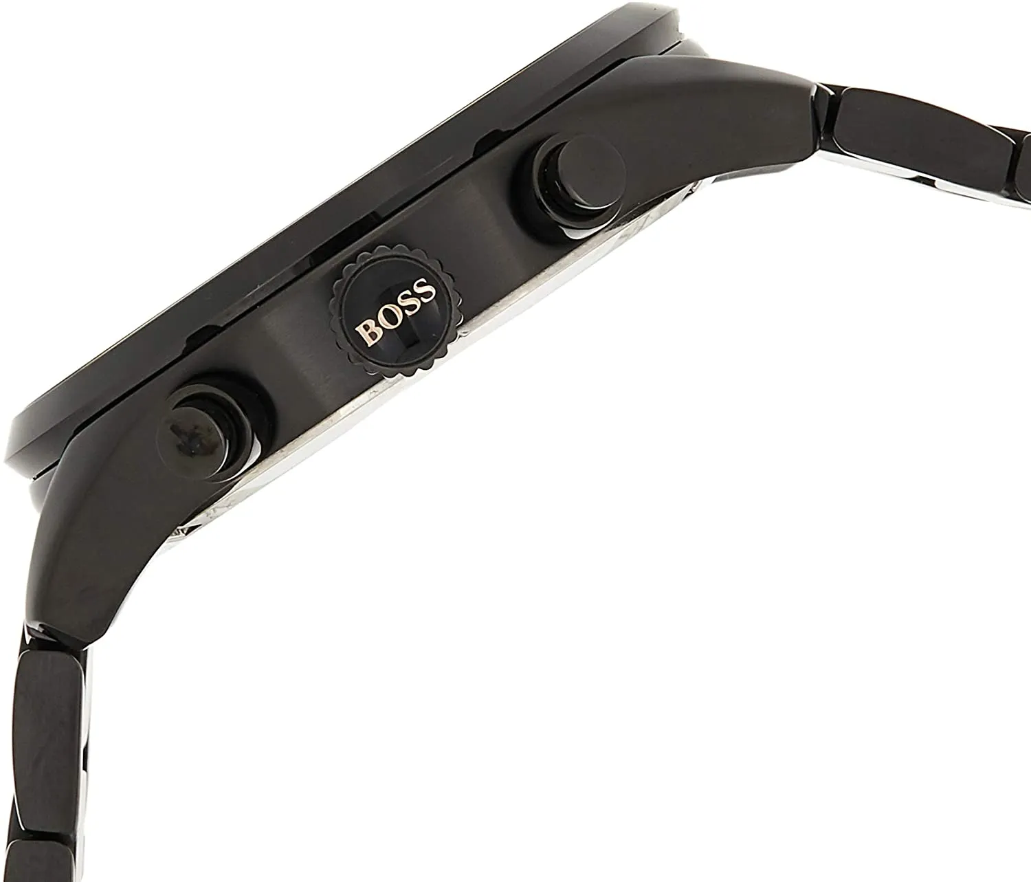Hugo Boss Men's Grand Prix Black IP/Gold Accent 1513578