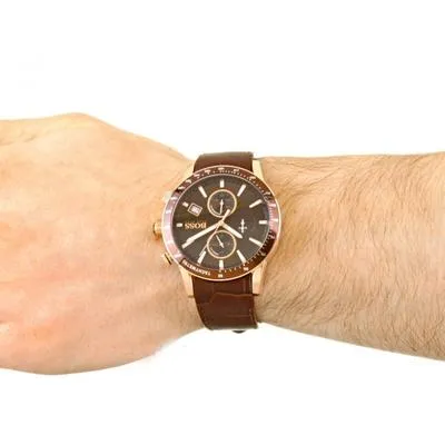 Hugo Boss Rafale Chronograph Brown Dial Men's Watch 1513392