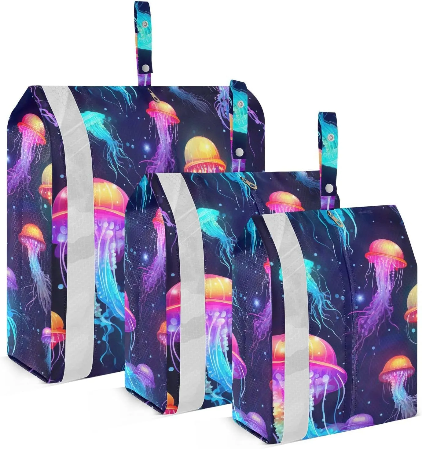 Jellyfish Packing Cubes for Travel 3 Set Compression Bags Luggage Bags for Easy Packing