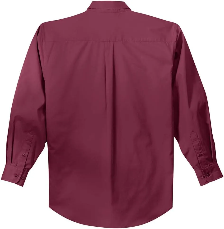 Joe's USA Men's Long Sleeve Wrinkle Resistant Easy Care Shirts in Regular, Big & Tall