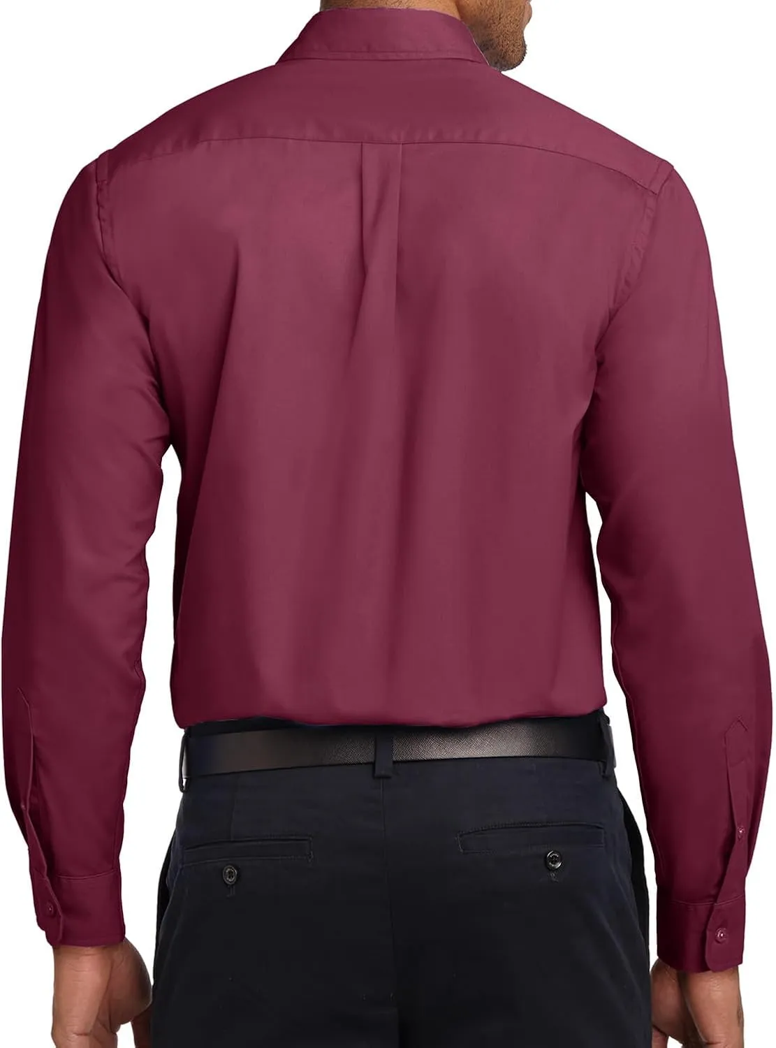 Joe's USA Men's Long Sleeve Wrinkle Resistant Easy Care Shirts in Regular, Big & Tall