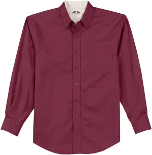 Joe's USA Men's Long Sleeve Wrinkle Resistant Easy Care Shirts in Regular, Big & Tall
