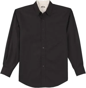 Joe's USA Men's Long Sleeve Wrinkle Resistant Easy Care Shirts in Regular, Big & Tall