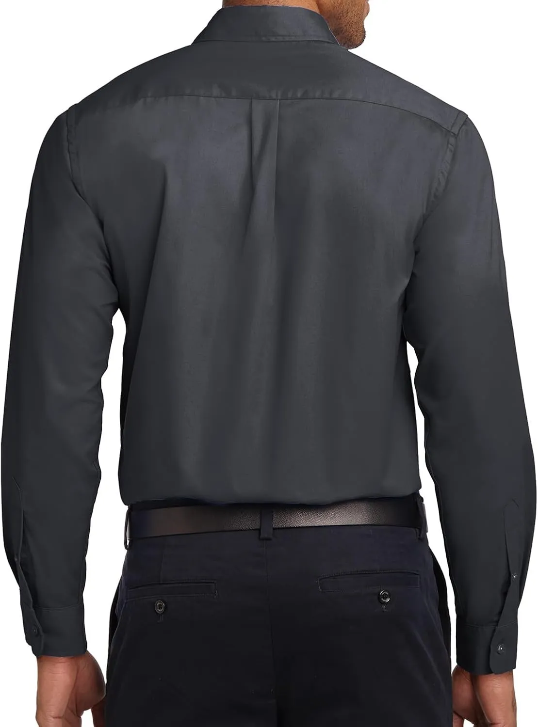 Joe's USA Men's Long Sleeve Wrinkle Resistant Easy Care Shirts in Regular, Big & Tall