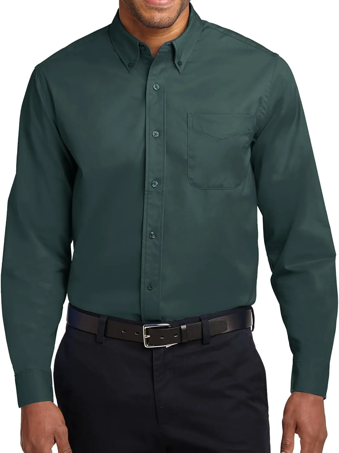 Joe's USA Men's Long Sleeve Wrinkle Resistant Easy Care Shirts in Regular, Big & Tall