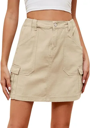 Juniors Loose Fit Faux Denim Skirts for Women Midi Knee Length Western High Cut A Line Basic Winter Fall 2024