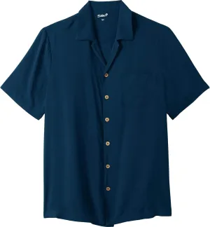 KingSize Men's Big & Tall Solid Camp Shirt