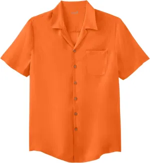 KingSize Men's Big & Tall Solid Camp Shirt