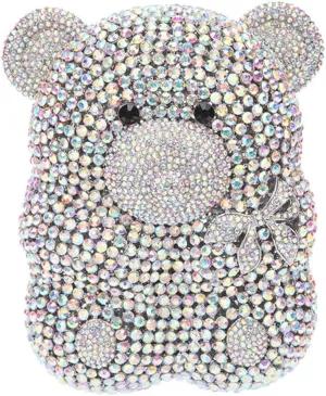 Ladies Elegant Evening-Bag Chain Crystal Wedding Clutch-Purse Party Handbag Bear