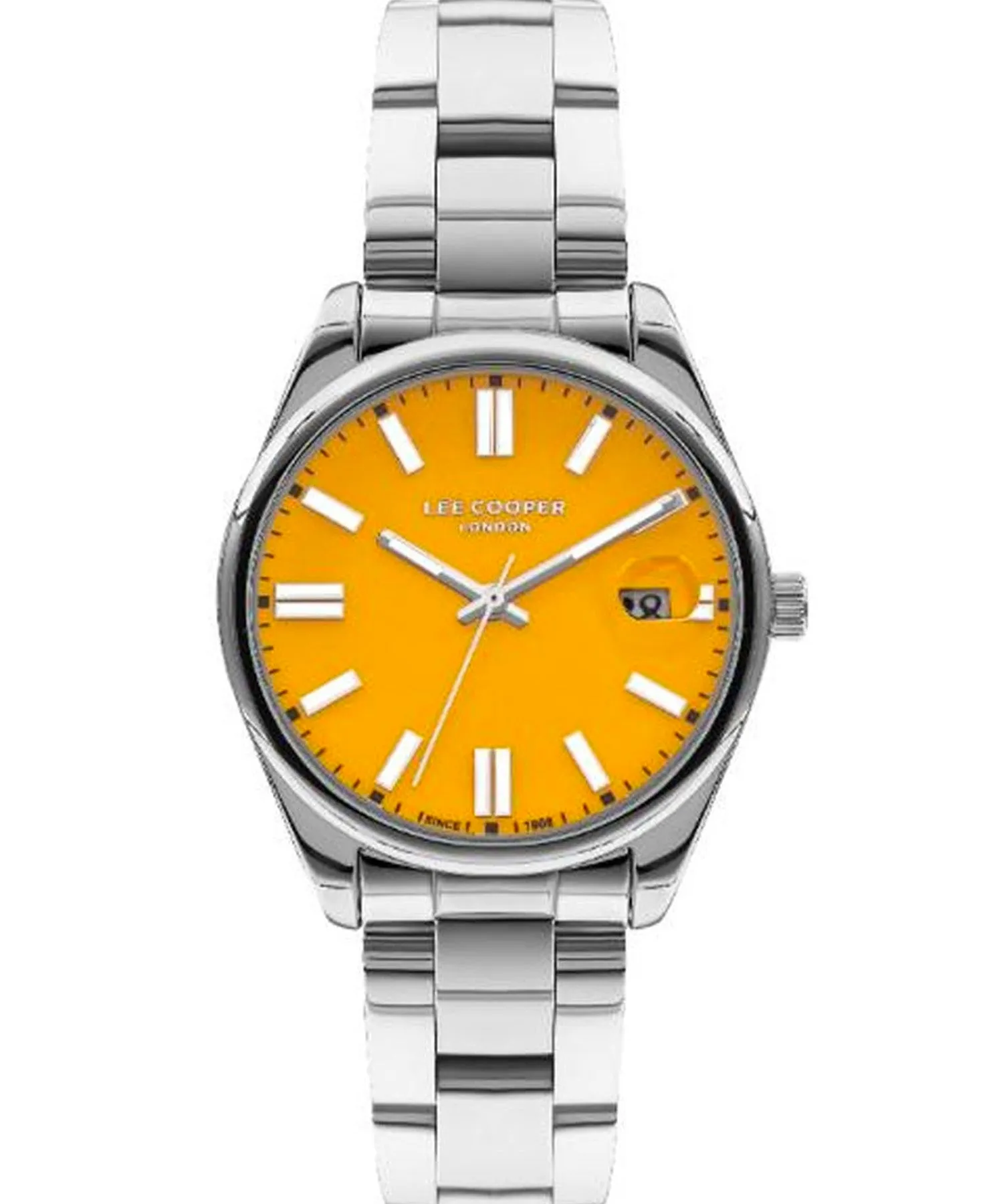 Lee Cooper  Women's Watch Gold Dial Silver Metal Strap, LC07566.310