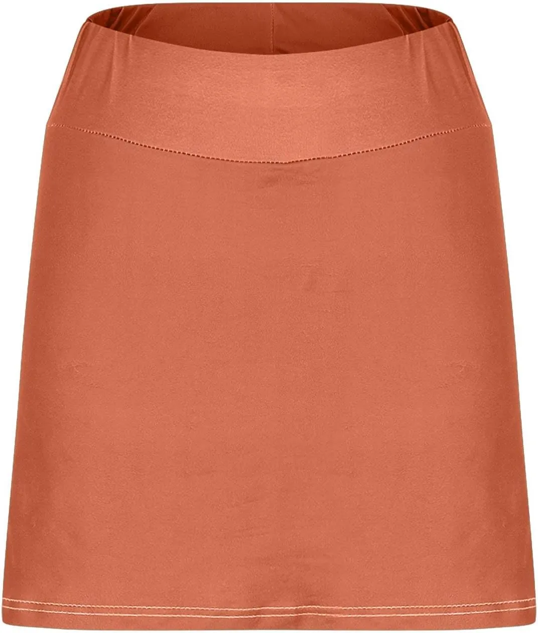 LEMONONSTORE Womens Tennis Skorts with Pockets Tummy Control Plus Size Slit Skirts Skorts High Waisted Athletic Jogger Shorts