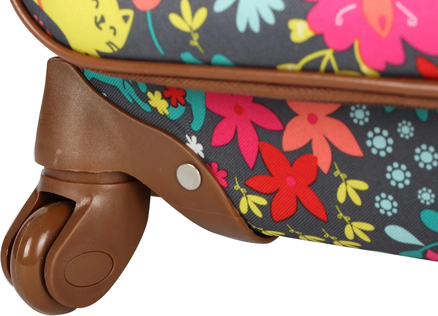 Lily Bloom Luggage Carry On Expandable Design Pattern Suitcase For Woman With Spinner Wheels (Playful Garden, 20in)