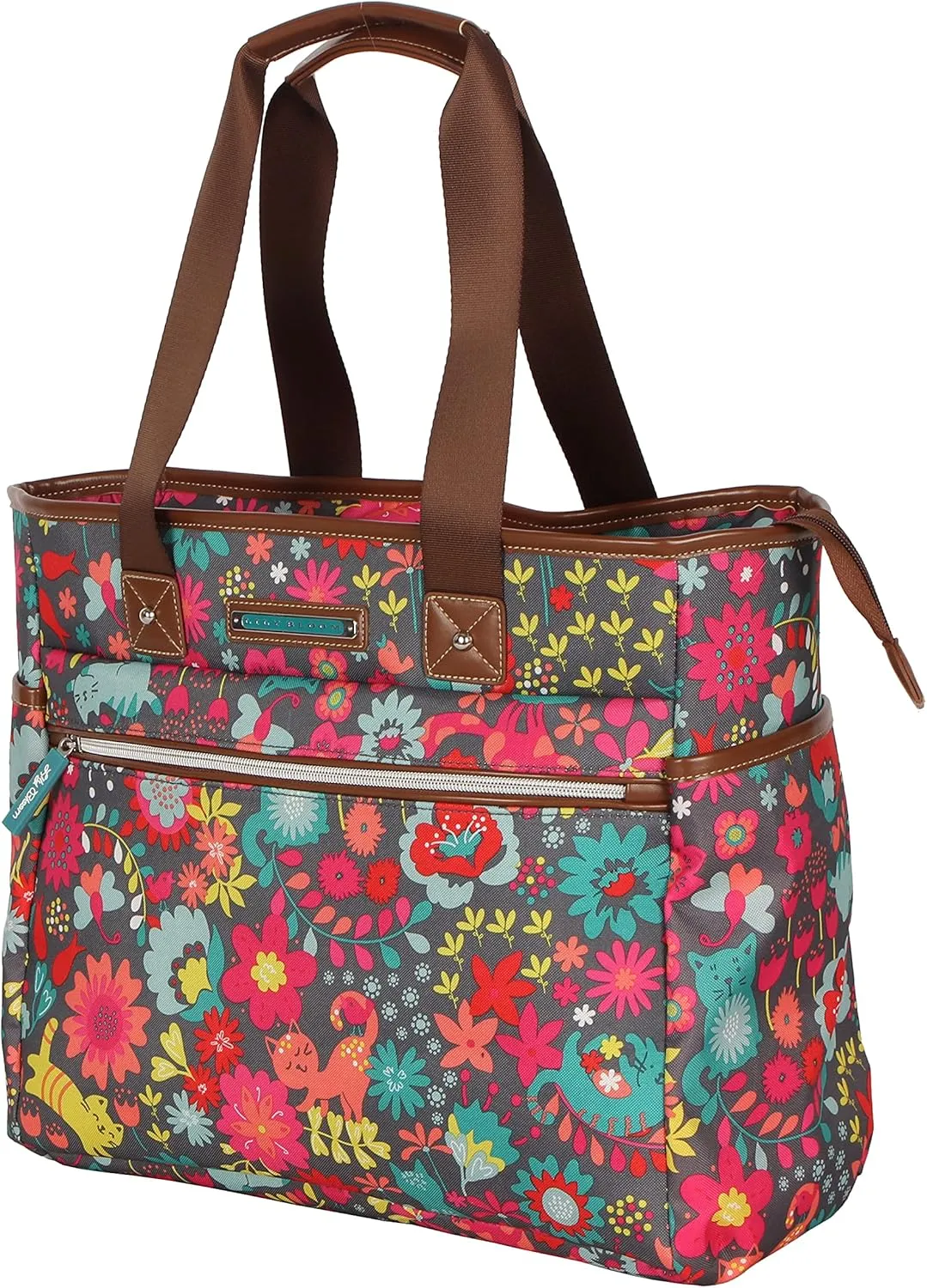 Lily Bloom Luggage Set 4 Piece Suitcase Collection With Spinner Wheels For Woman (Playful Garden)