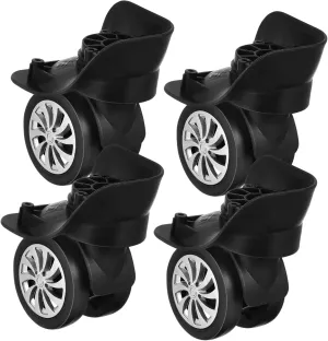 Luggage Spinner Wheels Replacement 4pcs Plastic Swivel Wheel for Suitcases Trolleys Easy to Install