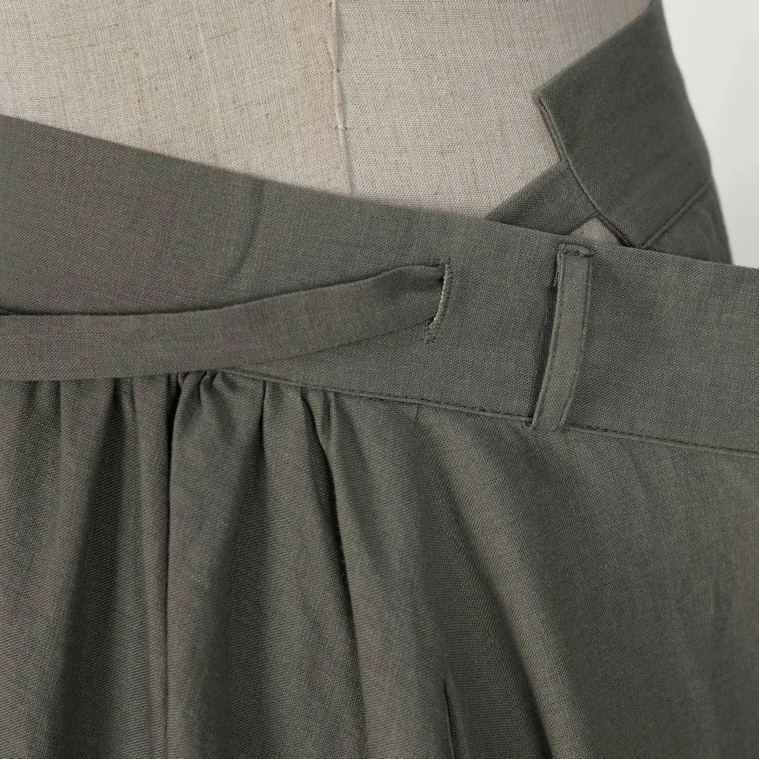 Mingyuezai Womens Wrap Skirt Ankle-Length Vintage Linen Skirts