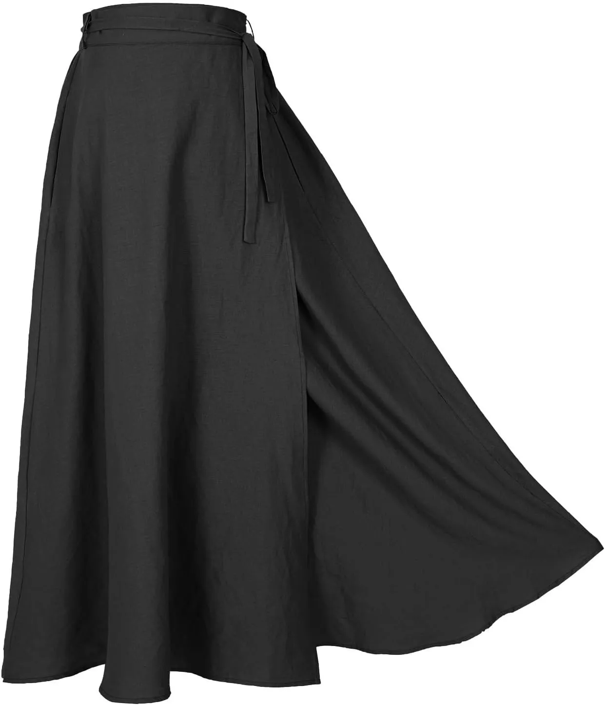 Mingyuezai Womens Wrap Skirt Ankle-Length Vintage Linen Skirts