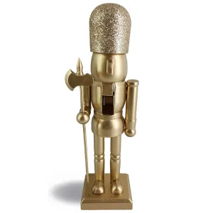 Minimalist Gold Christmas Nutcracker