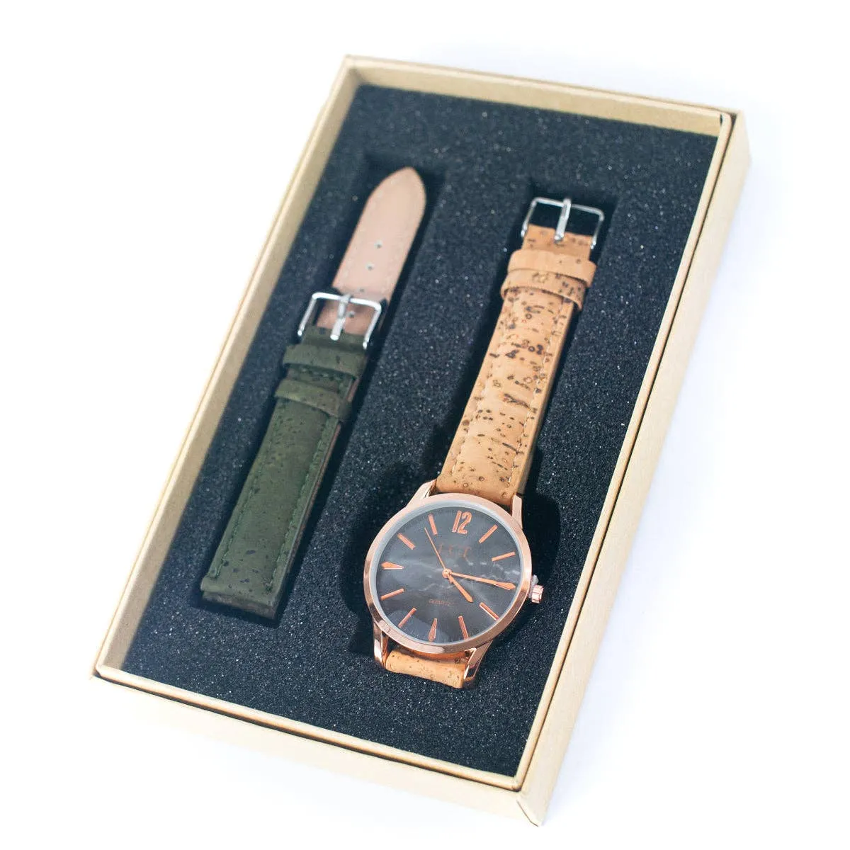 Natural Cork watch Unisex fashion Watch WA-419-BOX