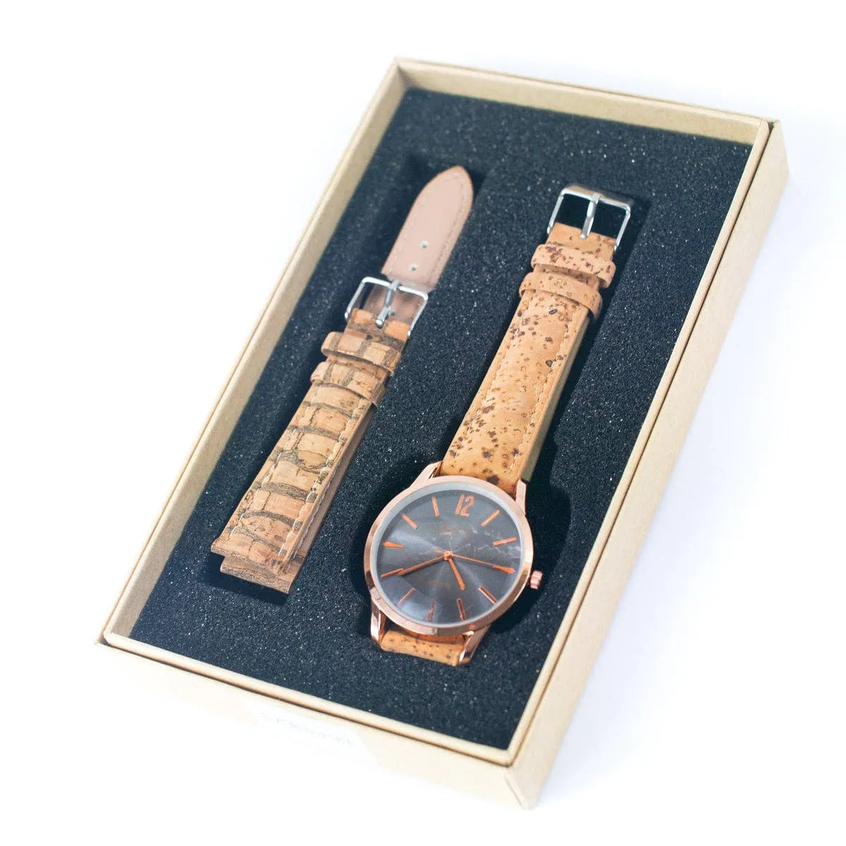 Natural Cork watch Unisex fashion Watch WA-419-BOX