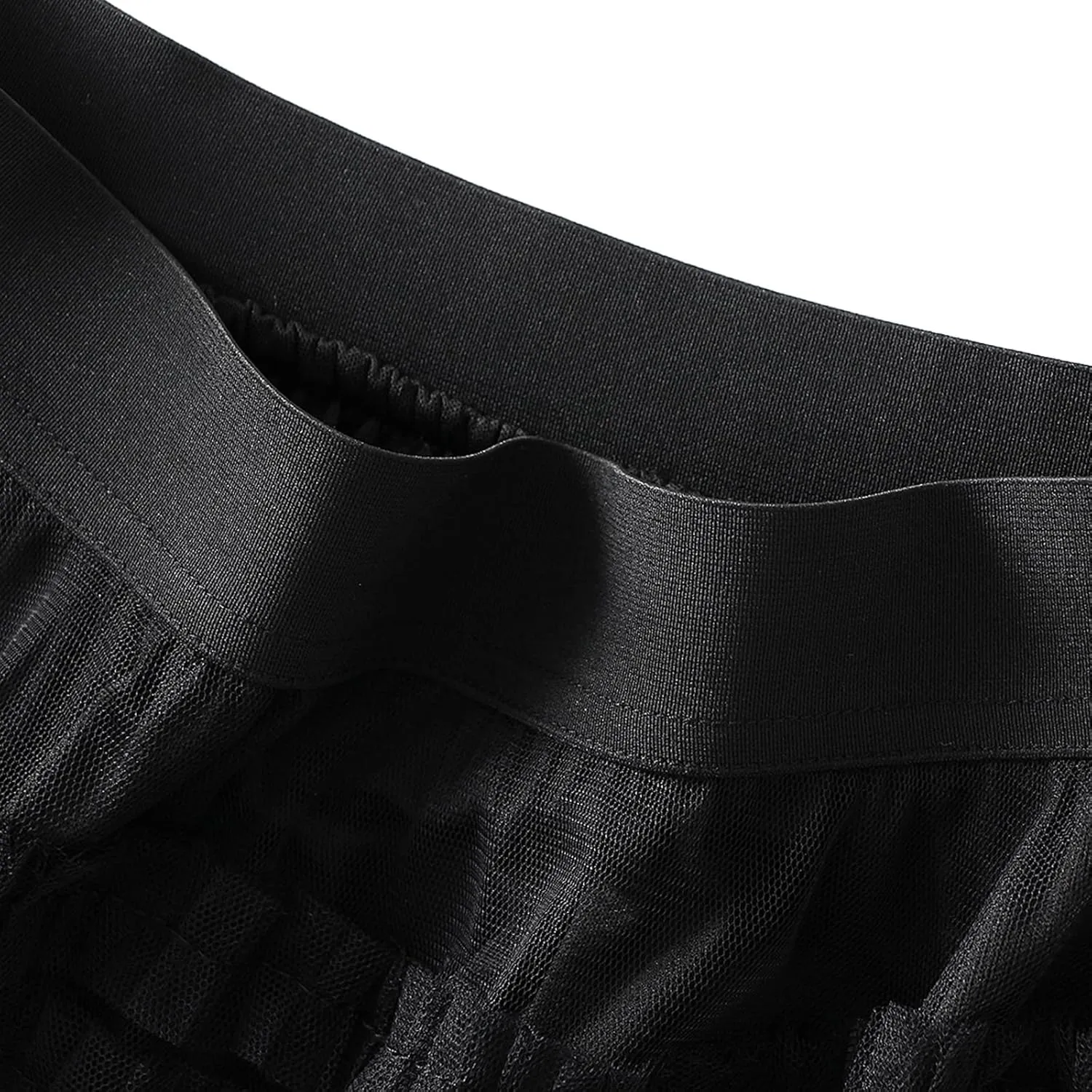NUFIWI Womens Tiered A Line Skirt Tulle High Waist Layered Mesh Tutu Maxi Skirts Ruffles Long Party Skirt