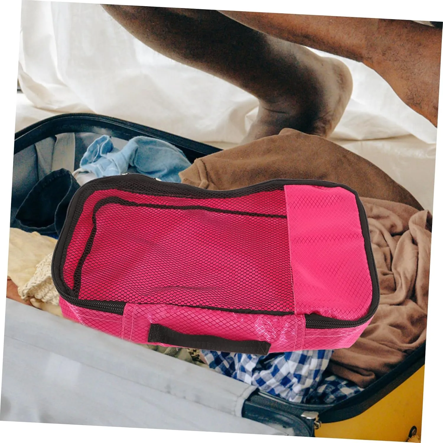 Packing Bags for Suitcases Travel Packing Organizers Luggage Organizer Travel Cubes Easy Zipper