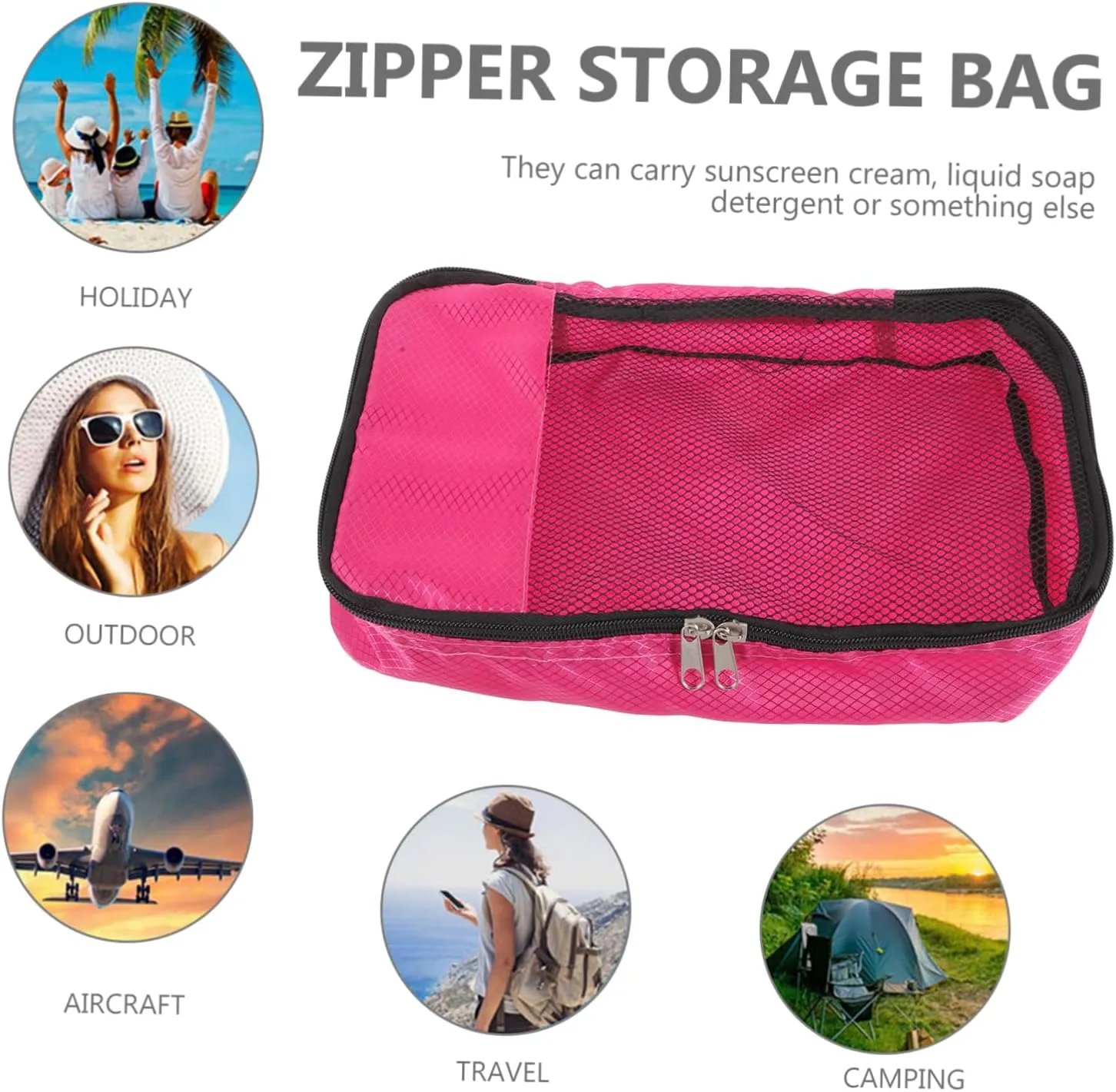 Packing Bags for Suitcases Travel Packing Organizers Luggage Organizer Travel Cubes Easy Zipper