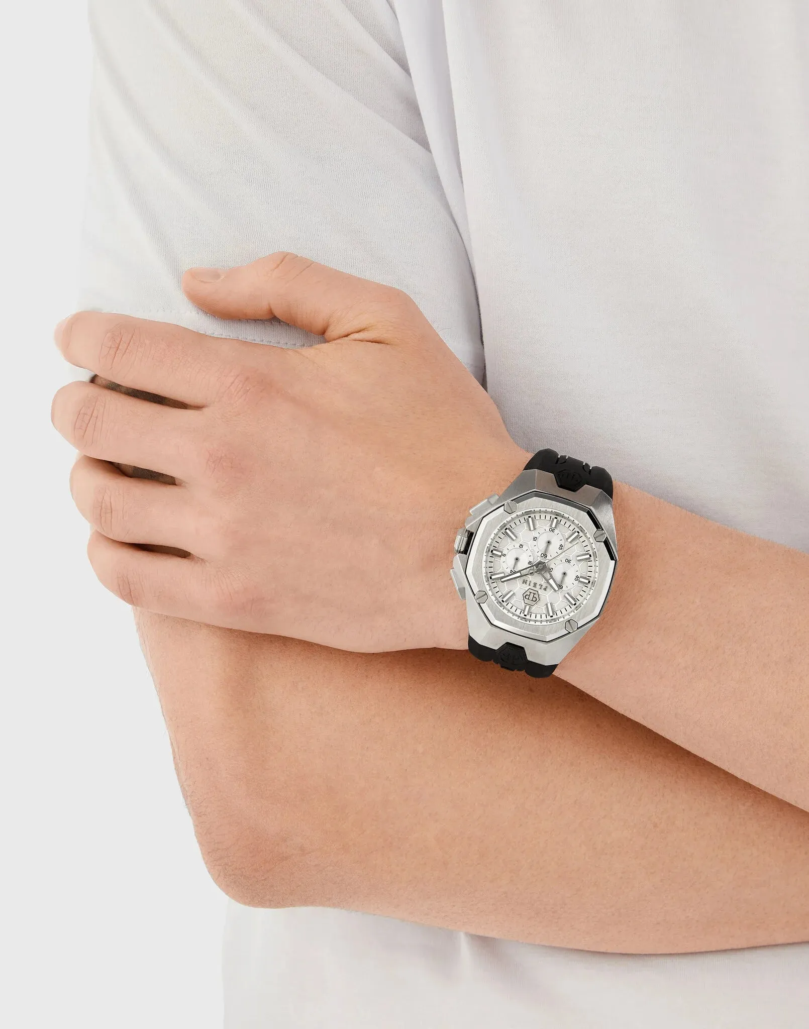 Philipp Plein Black Octagon Watch