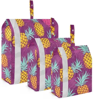 Pineapples Packing Cubes for Travel 3 Set Compression Cubes Luggage Cubes for Easy Packing