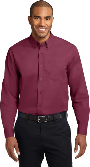 Port Authority Men's Extended Size Long Sleeve Easy Care Button-Down Shirt