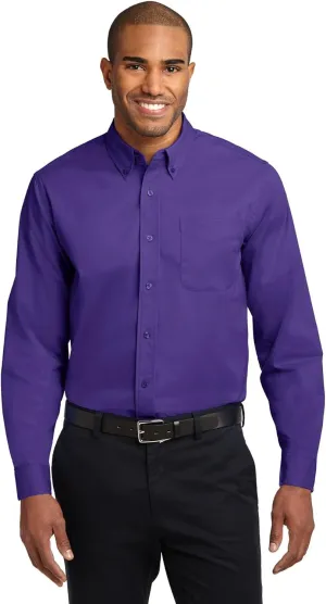 Port Authority Men's Extended Size Long Sleeve Easy Care Button-Down Shirt
