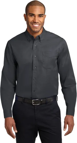 Port Authority Men's Extended Size Long Sleeve Easy Care Button-Down Shirt