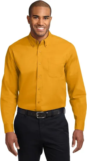 Port Authority Men's Extended Size Long Sleeve Easy Care Button-Down Shirt