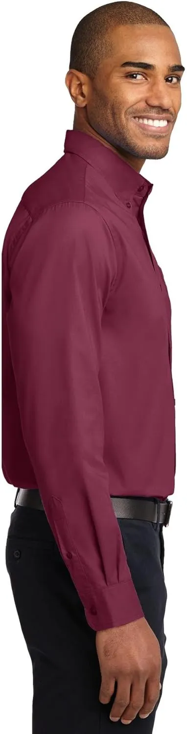 Port Authority Men's Extended Size Long Sleeve Easy Care Button-Down Shirt