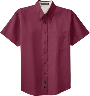 Port Authority Men's Tall Short Sleeve Easy Care Button-Down Shirt
