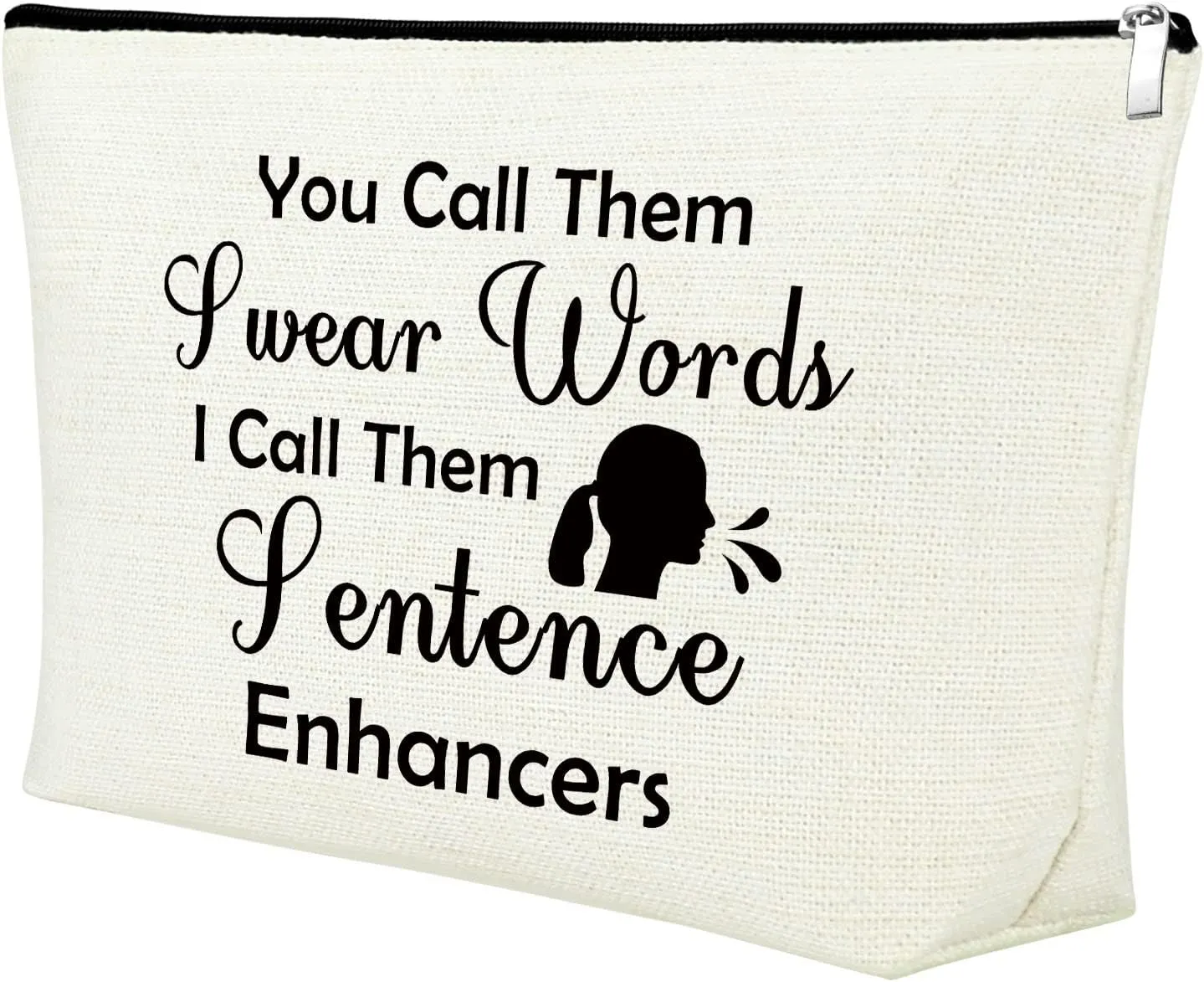 Sarcastic Novelty Gag Gift for Best Friend Sister Makeup Bag Fun Joke Gifts for Women Funny Gifts for Women Fun Girl Gifts Cosmetic Bag Christmas Graduation Wedding Gift for Her Travel Makeup Bag