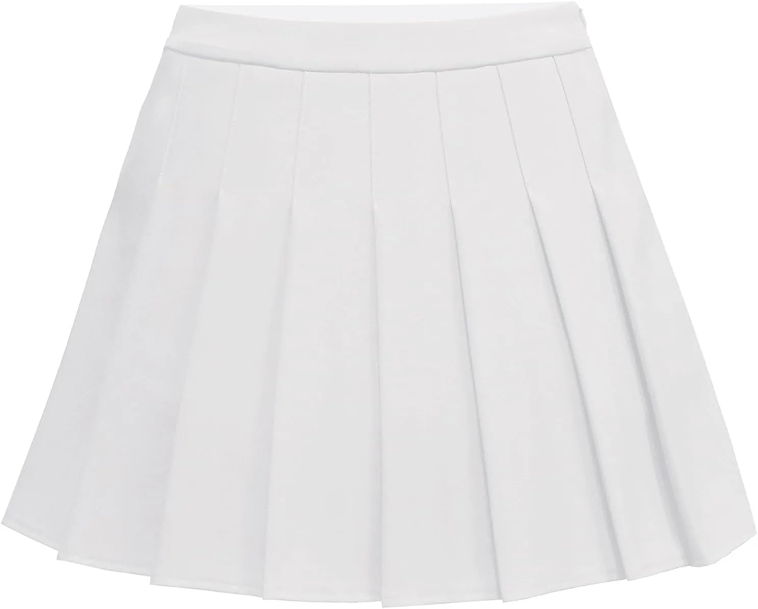 SCKTOO Womens Girl High Waisted Pleated Tennis Skirt School A-Line Skater Skirts with Lining Shorts