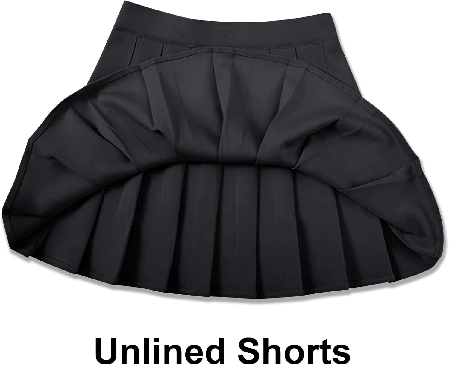 SCKTOO Womens Girl High Waisted Pleated Tennis Skirt School A-Line Skater Skirts with Lining Shorts