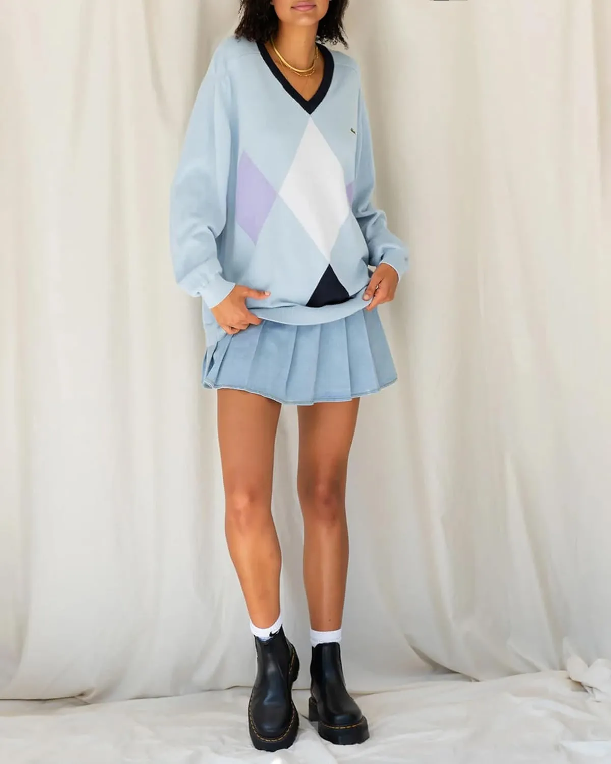 SCKTOO Womens Girl High Waisted Pleated Tennis Skirt School A-Line Skater Skirts with Lining Shorts