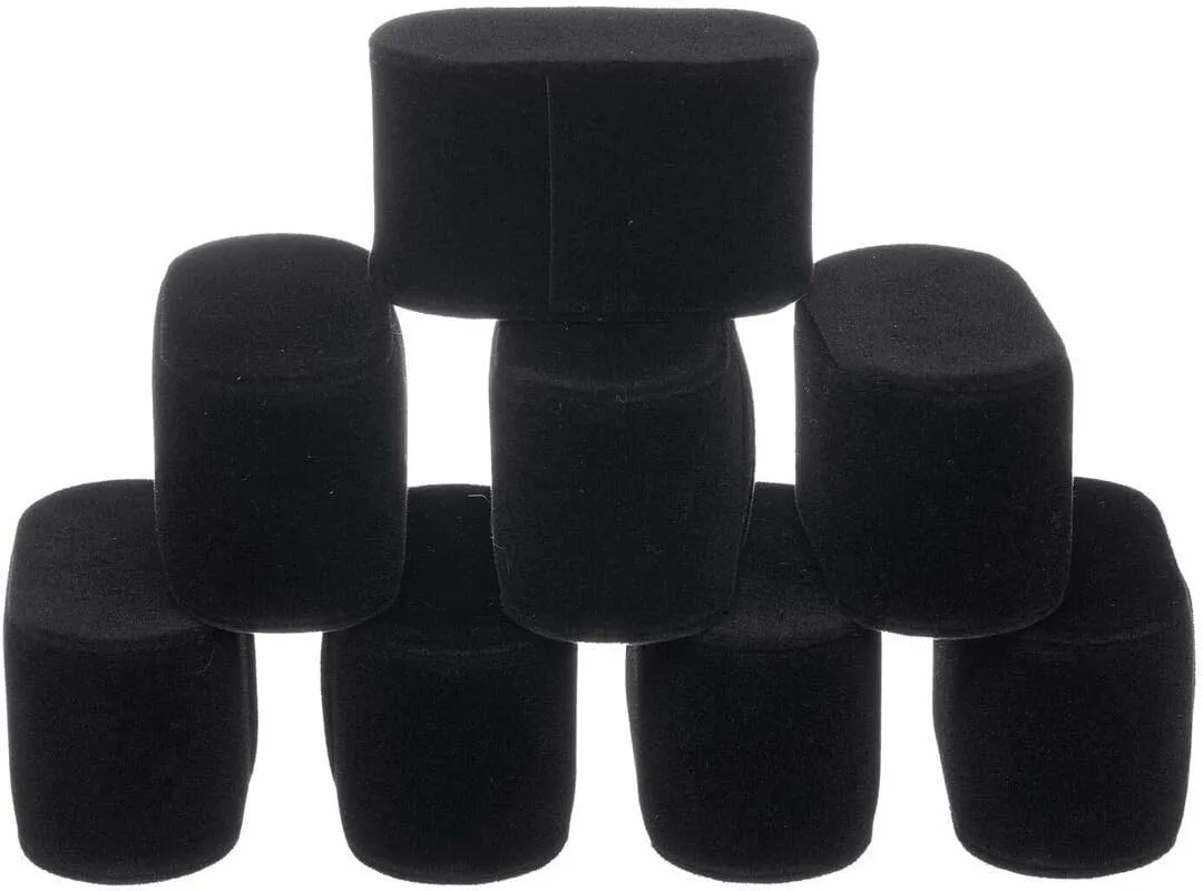 Set of 8 Velvet Watch Bracelet Pillows for Case Box Display Stand