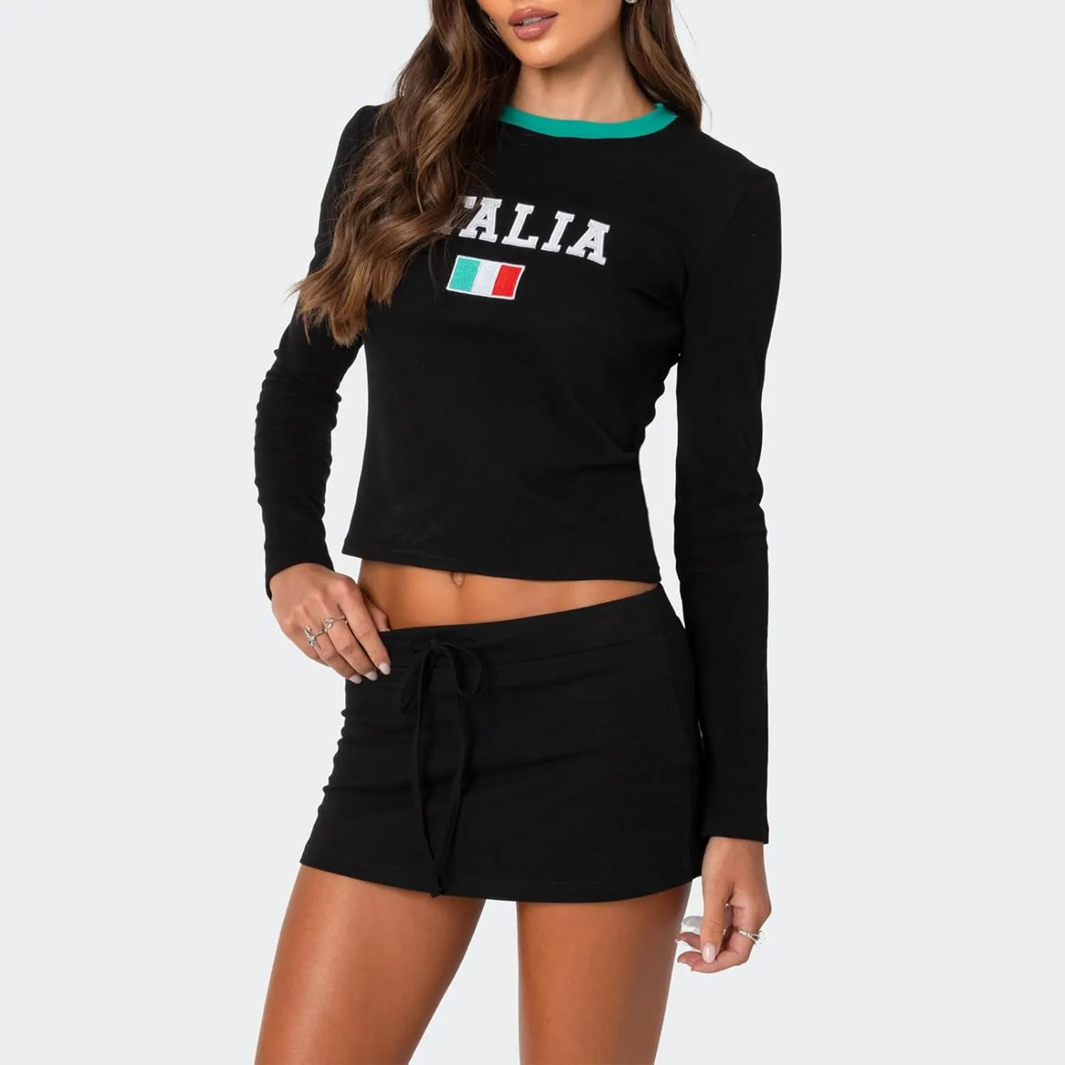 Seyumixi Women Y2k Sexy Micro Skirt Mid Waist Bodycon Mini Skirts Low Rise Slim Fit Pencil Short Skirt Sporty Streetwear