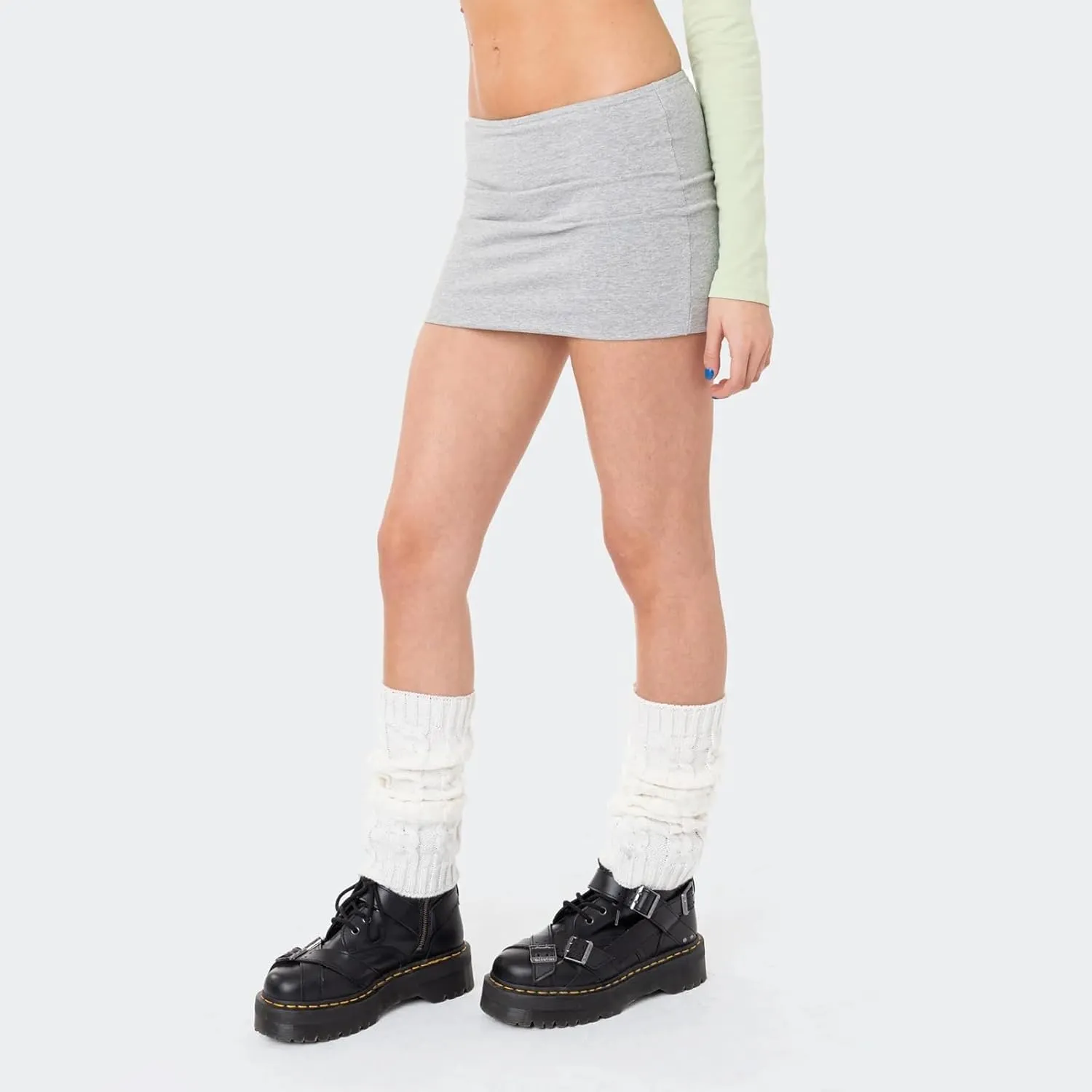 Seyumixi Women Y2k Sexy Micro Skirt Mid Waist Bodycon Mini Skirts Low Rise Slim Fit Pencil Short Skirt Sporty Streetwear