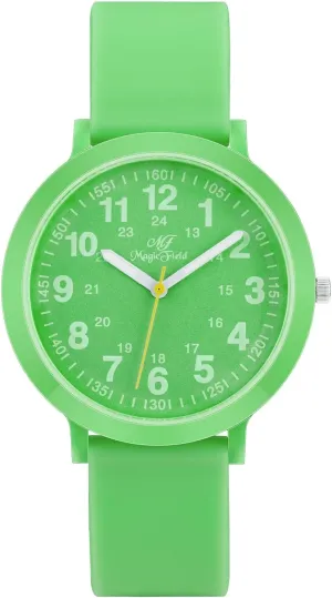 SIBOSUN Ultra-Thin Waterproof Sports Watch With Second Hand - Pop Color Analog for Women Men Nursing - Unisex Easy to Read Dial Jelly Silicone Strap
