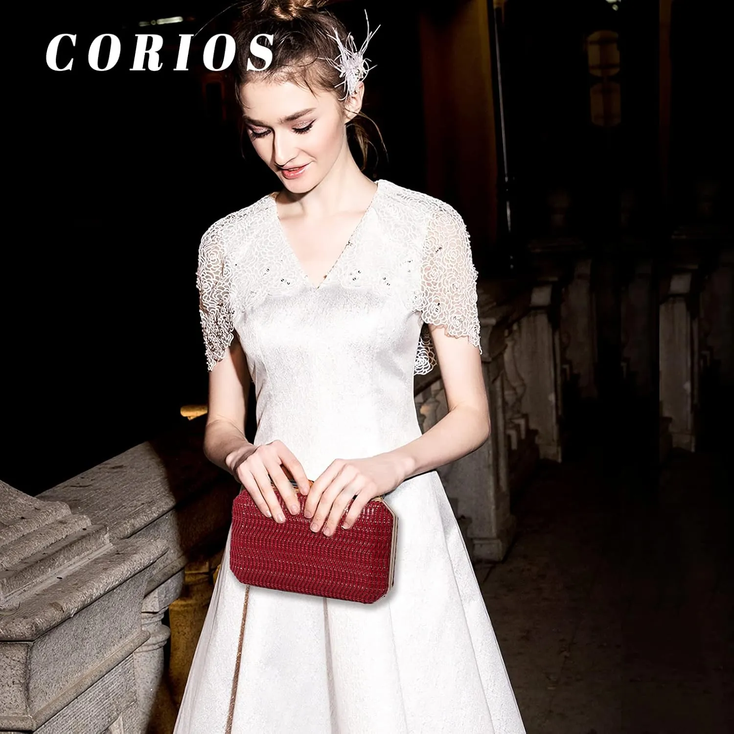 Small Evening Bag for Women Elegant Clutch Bag Bridal Wedding Purse Handbag