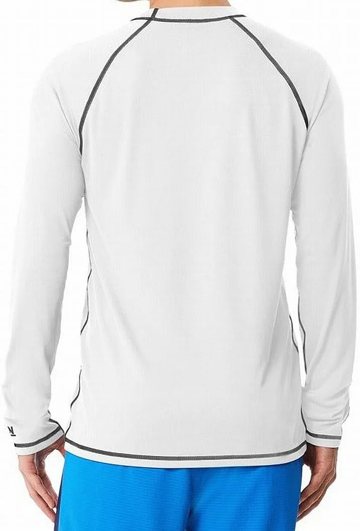 Speedo Men's UV Swim Shirt Long Sleeve Loose Fit Easy Tee